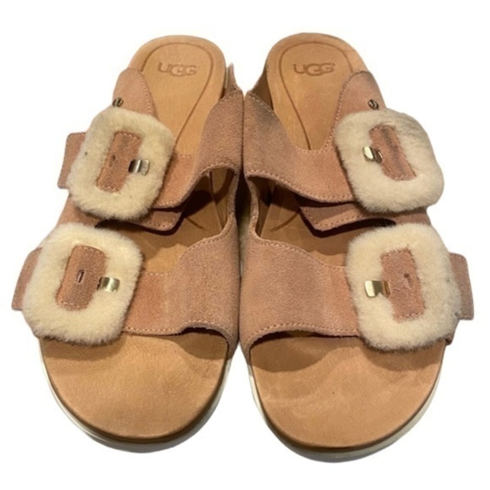 UGG Women's Fluff Indio Flat Sandal - Picture 6 of 10
